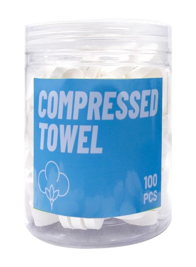 Coldcool 100 PCS Canned Compressed Face Towels,Compressed towels for travel,Disposable Napkins Mini Magic Coin Tissues Portable for Camping Home,Beauty Travel,Sports Outdoor. - Image 1